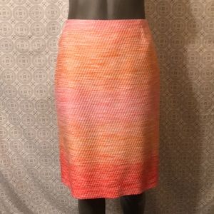 Lafayette 148 Skirt sz 8- pink and peach